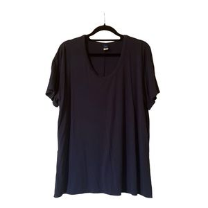 Old Navy Oversized Tunic Luxe T-Shirt Dark Blue Navy Loose Short Sleeve Casual